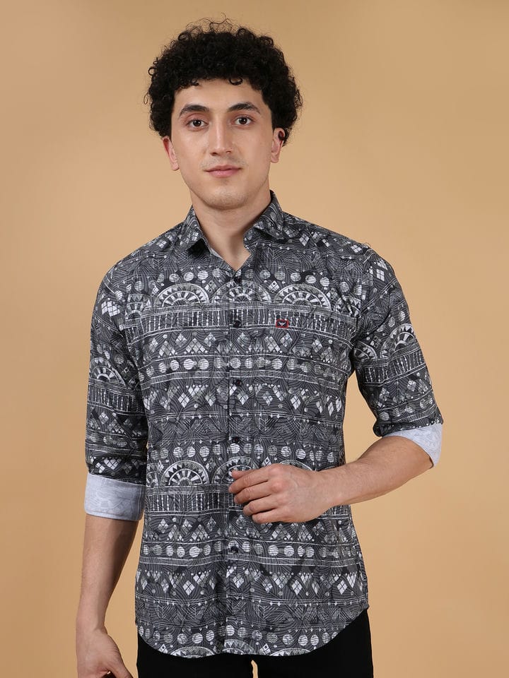 Folk Black Print