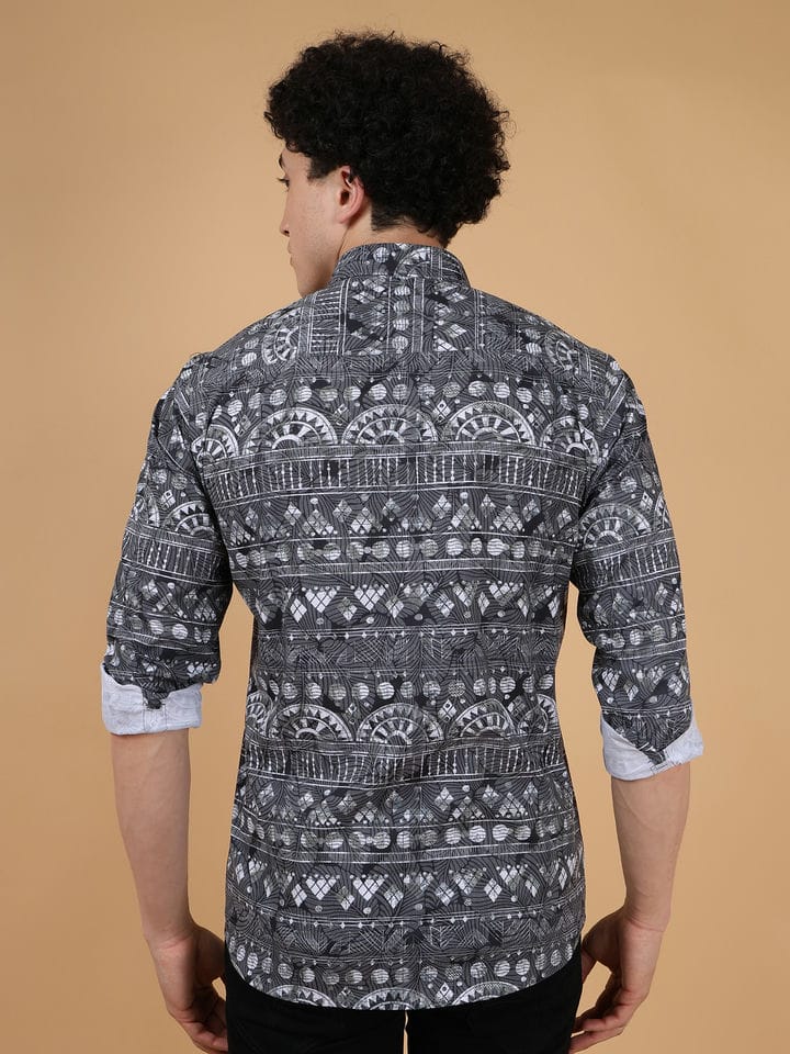 Folk Black Print